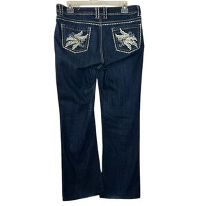 Roadrunner women’s jeans size 10 blue denim‎ pants stretch embroidered